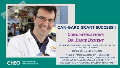 David Dyment Receives Can-GARD Grant