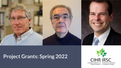 CIHR Spring 2022 Project Grant success