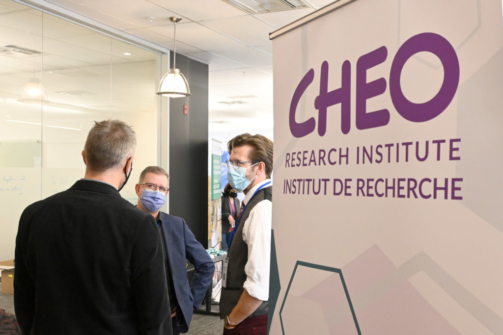 People networking at the CHEO Bears' Den
