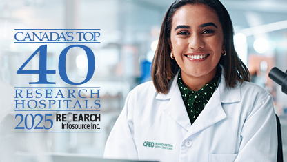 CHEO climbs to 2nd place among Canada’s top small-tier research hospitals with record growth in research spending